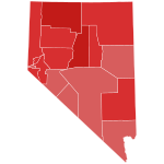 2002 Nevada gubernur hasil pemilihan peta oleh county.svg