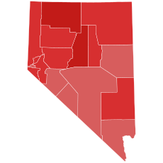 2002 Nevada gubernatorial election results map by county.svg