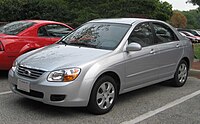 2007 Kia Spectra EX sedan (US)