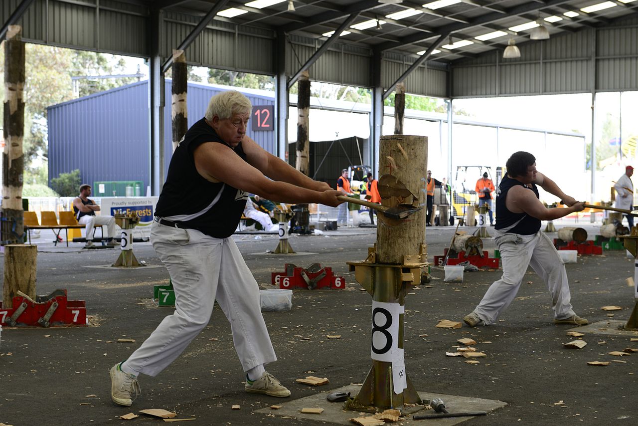 File:2013 Royal Melbourne Show - Wood Chopping Contest (9972557054 ...