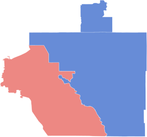 2016 general election in Florida's 9th congressional district by county.svg