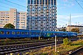 Der in Deutschland durch BTE betriebene SJ EuroNight im Betriebsbahnhof Berlin-Lichtenberg während der Zugvorbereitung.