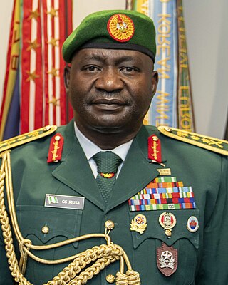 <span class="mw-page-title-main">Christopher Gwabin Musa</span> 18th Chief of Defence Staff of Nigeria (born 1967)