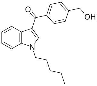 <span class="mw-page-title-main">3-(4-Hydroxymethylbenzoyl)-1-pentylindole</span> Chemical compound