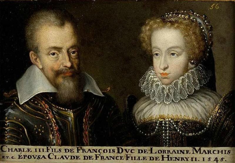 File:56. Charles III, duc de Lorraine et de Bar, et son épouse Claude de France.jpg