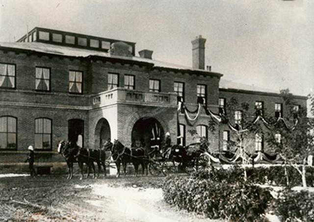 Government House during the Royal Visit by the future King George V and Queen Mary, then Duke and Duchess of Cornwall and York, to the then-Territorie