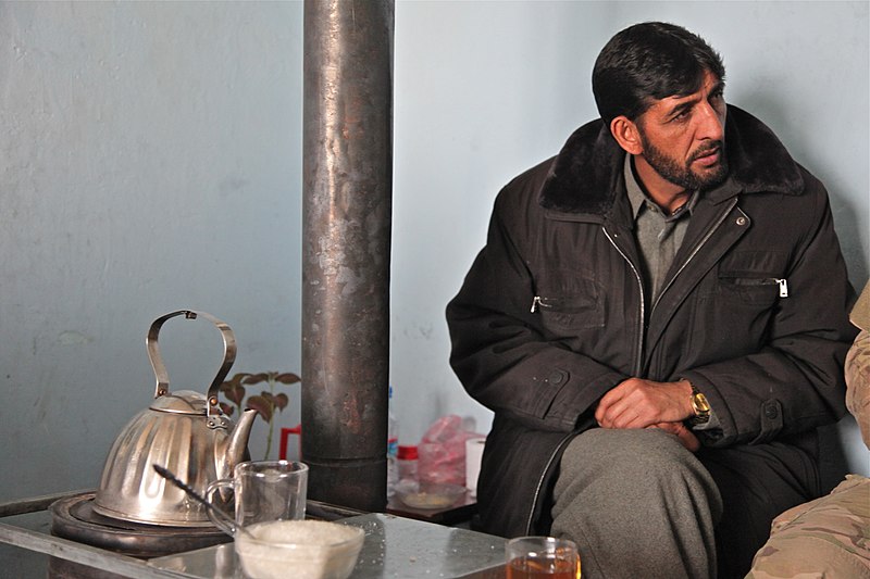 File:A member of the Afghan Uniform Police talks with U.S. Soldiers in the Pul-i-Alam district, Logar province, Afghanistan, Jan. 26, 2012 120126-A-BZ540-008.jpg