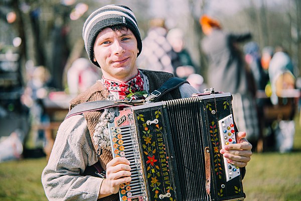 An accordionist