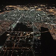 Aguascalientes City seen from a flight at night.jpg