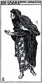 Kostymedesign for Richard Strauss' opera Die Frau ohne Schatten, 1919