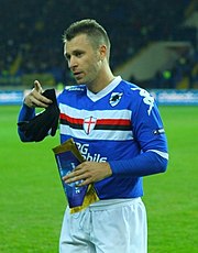 Antonio Cassano, who has won the Serie A Young Footballer of the Year award twice Antonio Cassano.jpg