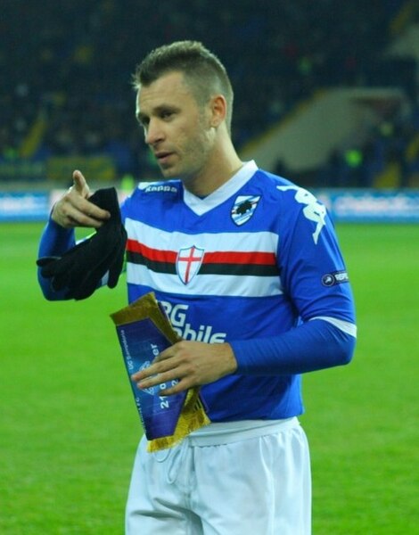 Cassano as Sampdoria captain