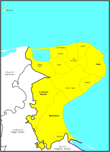 Plattegrond van het aartsbisdom Manfredonia-Vieste-San Giovanni Rotondo