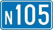 Miniatuur voor N105 (België)