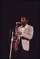 BLACK SAXOPHONIST PERFORMS AT THE INTERNATIONAL AMPHITHEATER IN CHICAGO AS PART OF THE ANNUAL PUSH 'BLACK EXPO' IN... - NARA - 556311.jpg