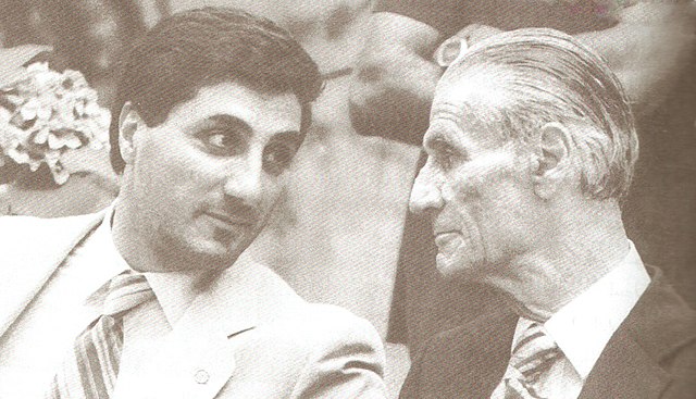 Gemayel with his father Pierre.