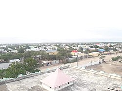 Una sección de la ciudad de Bardera