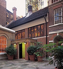 Barnard's Inn Hall, the current home of Gresham College Barnard's Inn Hall (Gresham College).jpg