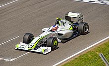 Rubens Barrichello at the 2009 Spanish Grand Prix. Barrichello 2009 Spain.jpg