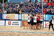 Deutsch: Beachhandball Europameisterschaften 2019 (Beach handball Euro); Tag 6: 7. Juli 2019 – Männerfinale, Dänemark-Norwegen 2:0 (25:18, 19:16) English: Beach handball Euro; Day 6: 7 July 2019 – Men's Final – Denmark-Norway 2:0 (25:18, 19:16)