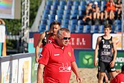 Deutsch: Beachhandball Europameisterschaften 2019 (Beach handball Euro); Tag 4: 5. Juli 2019 – Männer, Viertelfinale, Russland-Polen 2:0 (30:22, 19:18) English: Beach handball Euro; Day 4: 5 July 2019 – Quarter Final Men – Russia-Poland 2:0 (30:22, 19:18)