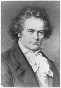 Beethoven Carl Jäger (1833-1887) festményén