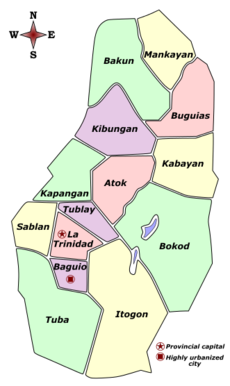 Benguet Labelled Map.png