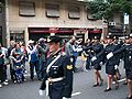 Desfile de tropas en el desfile civico-militar