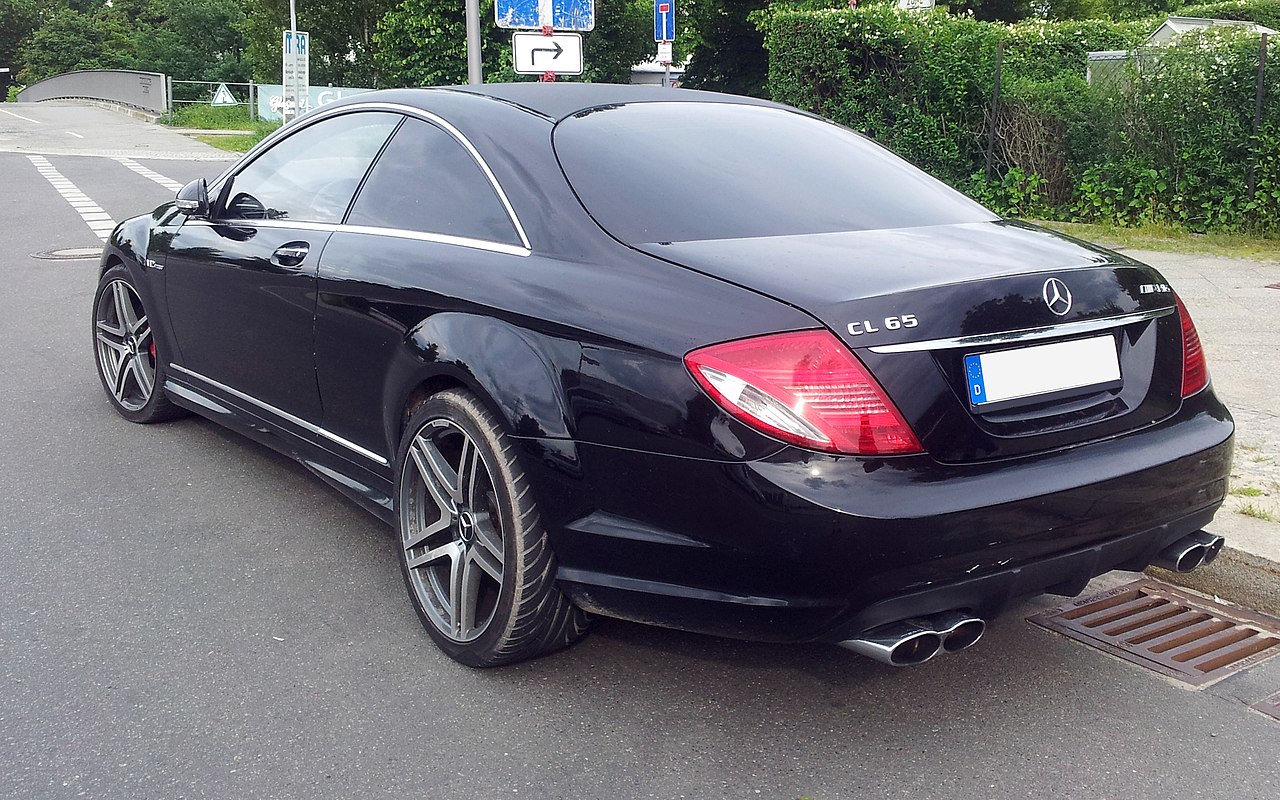 Image of Black MB CL 65 AMG (C216.1) rl