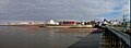 Panorama of Blackpool shore including grand Metropole Hotel