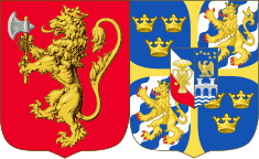 Marital arms of Crown Princess Märtha of Norway