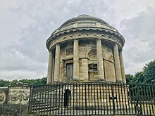 The Pelham Mausoleum near Grimsby in Lincolnshire appeared in the drama Brocklesby Mausoleum Lincolnshire 2022.jpg