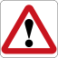 Brunei road sign - General Warning.svg