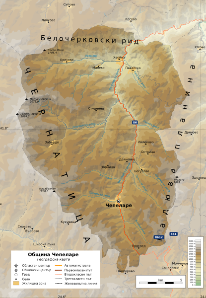 File:Bulgaria Chepelare Municipality geographic map bg.svg