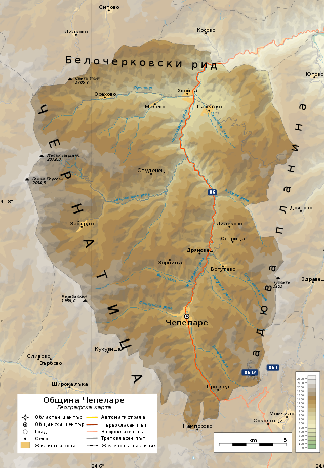 Община Чепеларе на карте