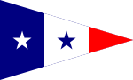 Burgee of Yacht Club de France.svg