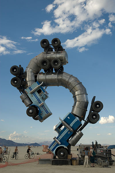 File:Burning Man 2007 semi trucks.jpg