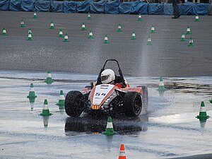 CAT04 on a skidpad in Germany CAT04 skidpad FSG.jpg