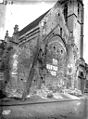 Français : mur fermant la nef de l'ancienne église Saint-Gilles après la destruction du chœur.