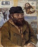 Camille Pissarro, portret van Paul Cézanne, National Gallery.