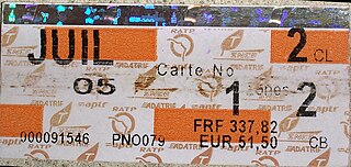 <span class="mw-page-title-main">Carte orange</span> Pass for public transit in Paris