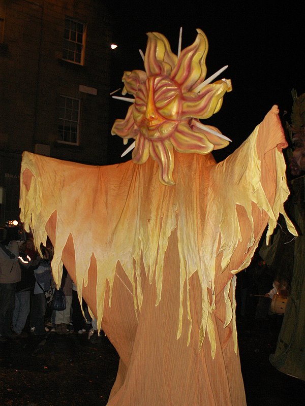 Catalan Sun Goddess from the Hogmanay Street Party, Edinburgh 2005