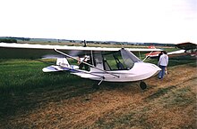 A 1994 model Challenger with the earlier frame style nose. Most newer Challengers have a fibreglass conical nosecone instead. ChallengerIIC-IWYN.JPG