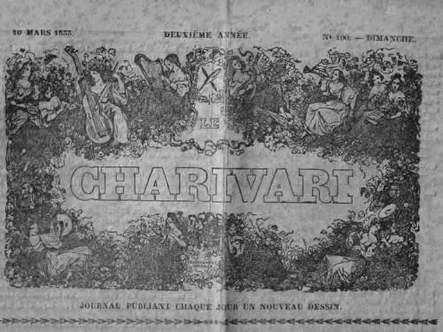 Page de titre du Charivari, 1833