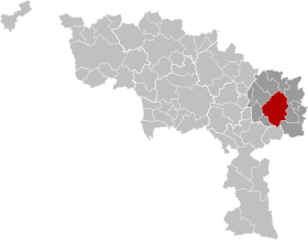 Placering af Charleroi