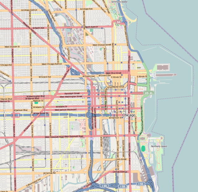 ഹേയ് മാർക്കറ്റ് കൂട്ടക്കൊല is located in Central Chicago