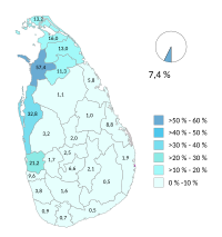 Christentum na Srí Lance 2012.svg