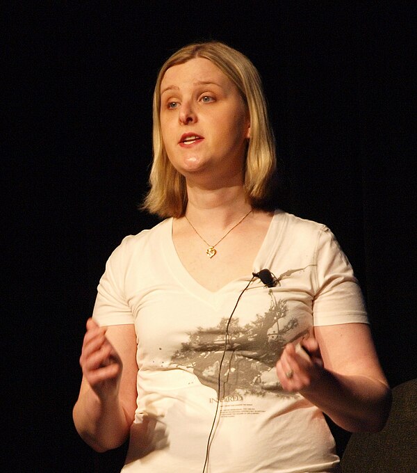 Lead gameplay designer Christina Norman at the 2010 Game Developers Conference