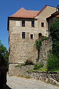 Mönchsbastei: tower-like building adjoining No. 15 to the south, reaching as far as Mühltorgasse (individual monument to ID No. 09301008)