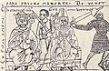 Deutsch: Gegenpapst Clemens III. und Heinrich IV., 1157 English: Antipope Clement III (center) with Emperor Henry IV, 1157